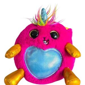 Zuru Rainbocorn Plush Bunny Unicorn Stuffed‎ Pink Wings 9 Inches